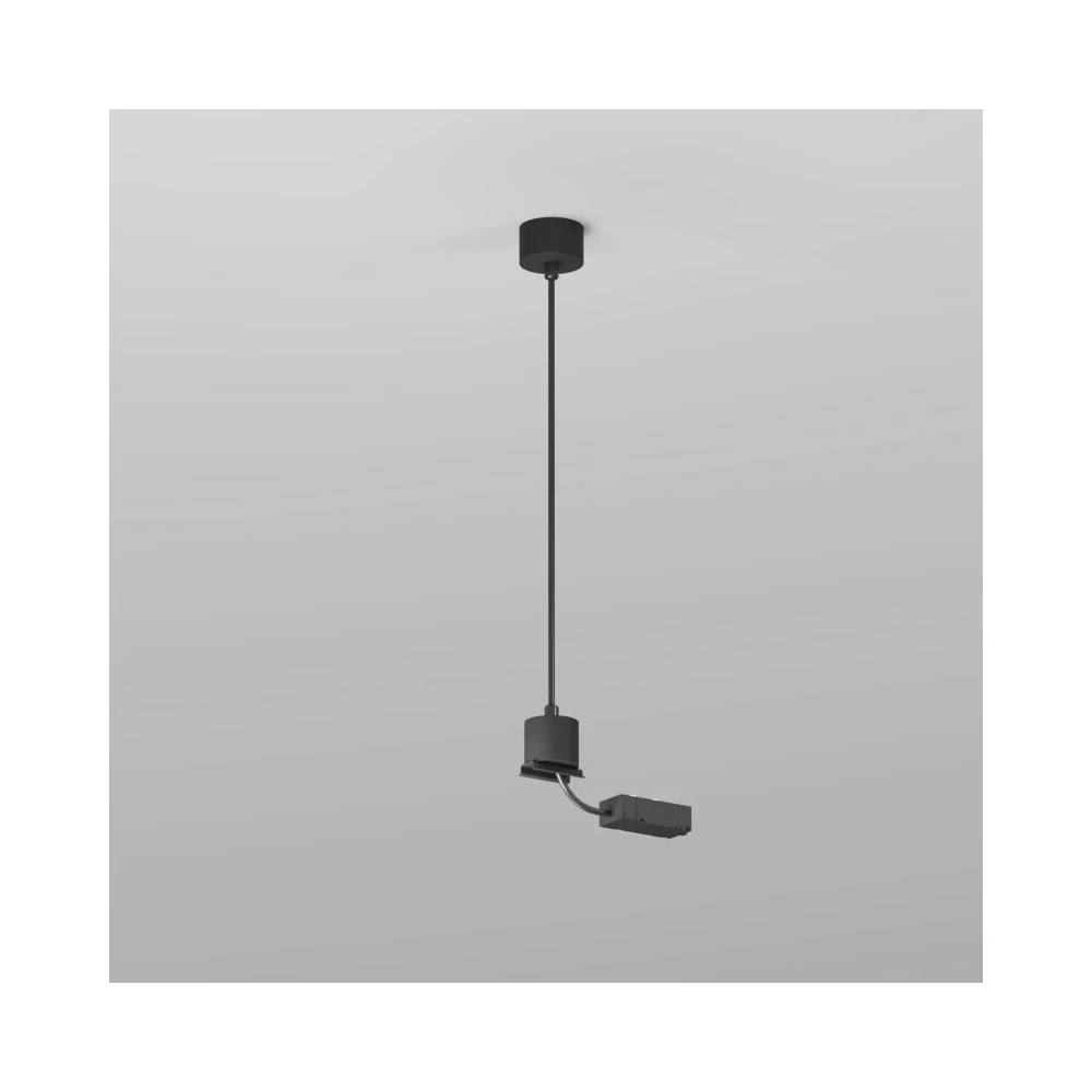 TR2124-BK Подвод питания для подвесного монтажа трека SMART BASE АС 220-240V IP20 5м черный алюминий - Viokon.com