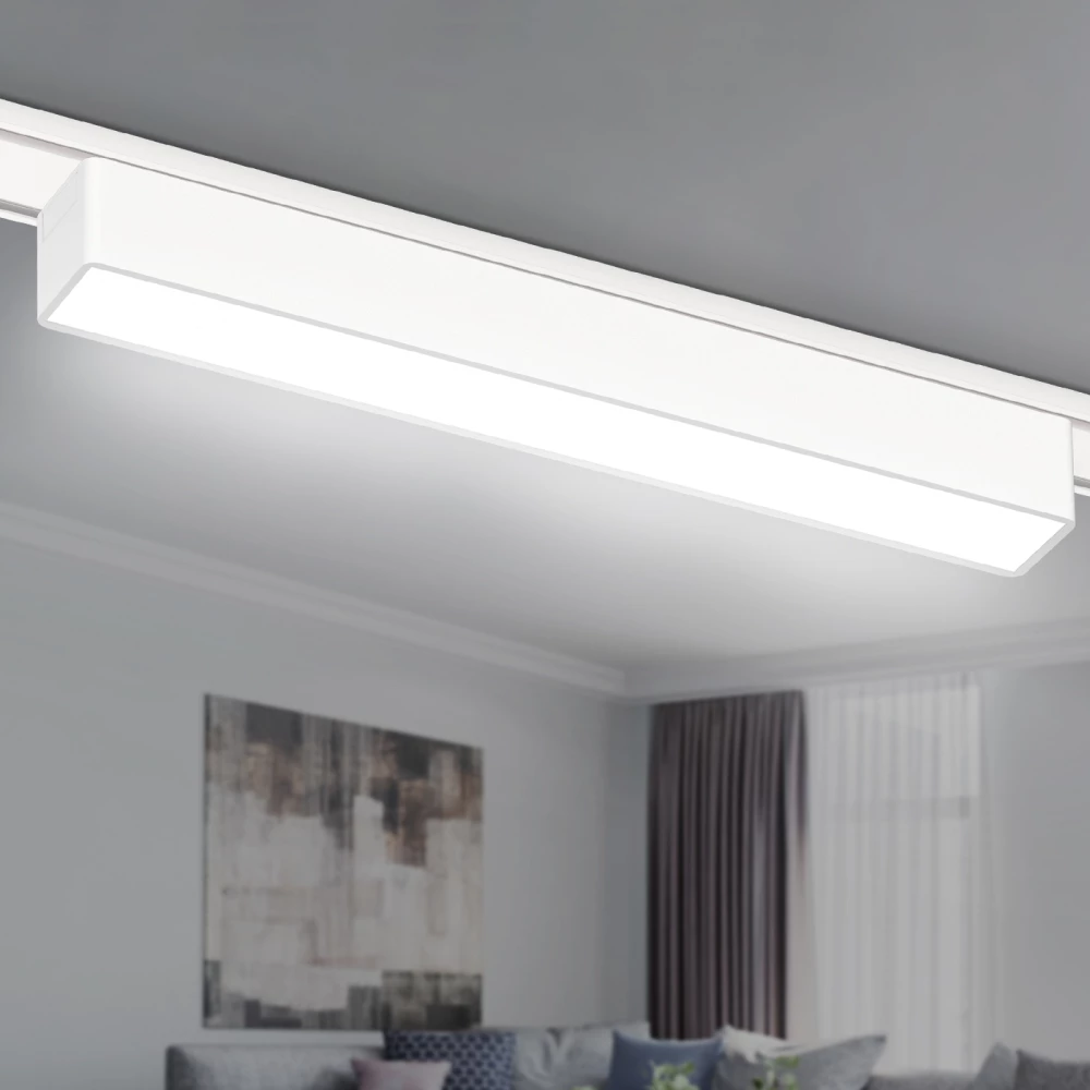 Светильник светодиодный трековый для шинопровода Magnetic Ultra Slim GV1447 WH белый IP20 10W 4200K 48V 230*26*24 - Viokon.com