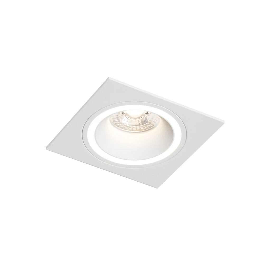 DK2061-WH Встраиваемый светильник IP 20 до 15 Вт GU10 LED белый алюминий - Viokon.com