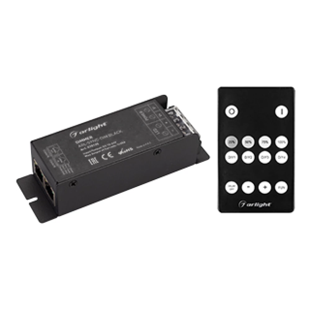 Диммер ARL-SYNC-DIM Black (12-24V, 1x25A, ПДУ 14кн, RF, RJ45) (Arlight, IP20 Металл, 3 года) 035135 - Viokon.com