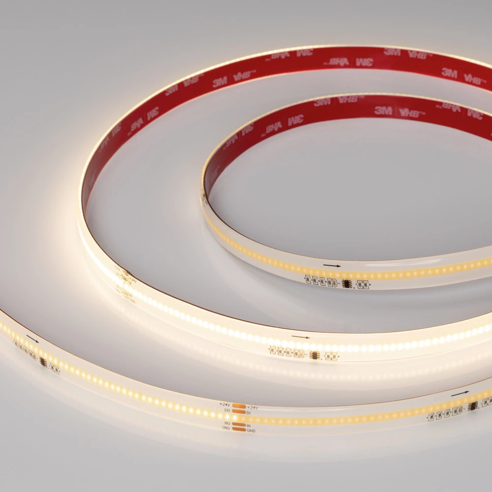 Лента герметичная SPI-COB-SE-X378-12mm 24V Warm3000-PX63-BPT (7 W/m, IP65, 5m) (Arlight, бегущий огонь) 041739 - Viokon.com