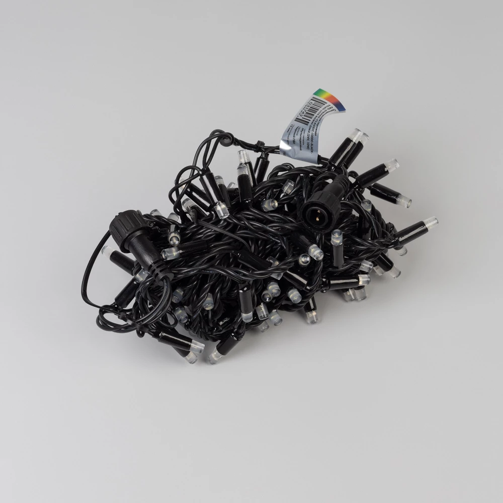 Светодиодная гирлянда ARD-STRING-CLASSIC-10000-BLACK-95LED-LIVE RGBW-DMX (24V, 10W) (Ardecoled, IP65, 1 год) 031743 - Viokon.com