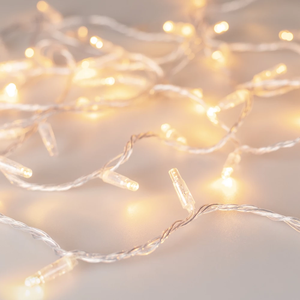 Светодиодная гирлянда ARD-STRING-CLASSIC-1000-CLEAR-100LED-PULSE Warm (230V, 7W) (Ardecoled, IP65, 1 год) 031637 - Viokon.com