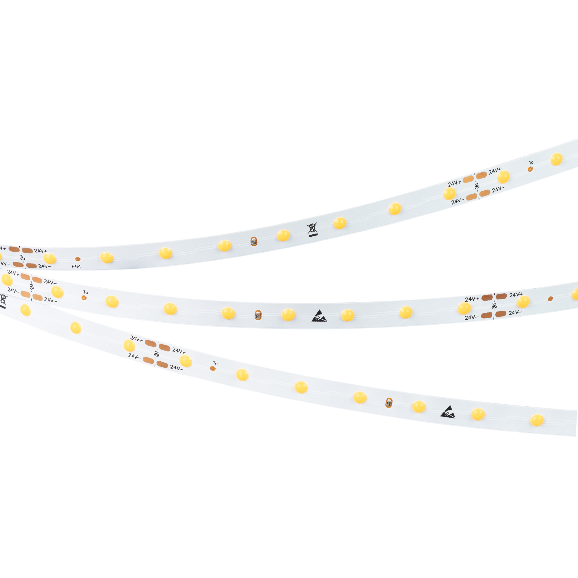 Лента COB-X64-8mm 24V Warm3000 (4.8 W/m, IP20, DOT, 5m) (Arlight, Открытый) 036837 - Viokon.com