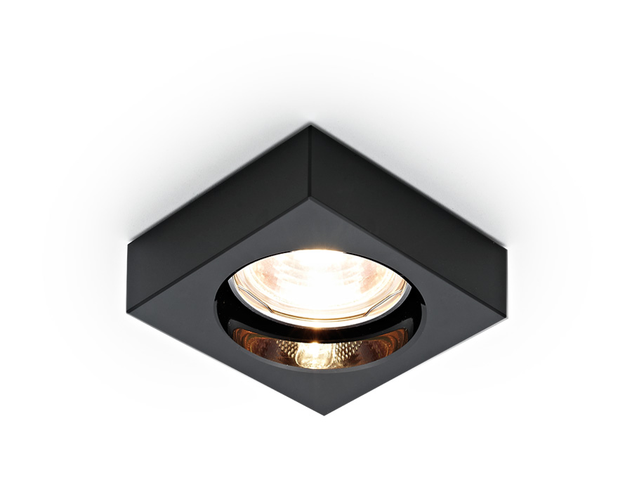 Встраиваемый точечный светильник MR16 D9171 BK черный MR16 H25 D80 mm - Viokon.com