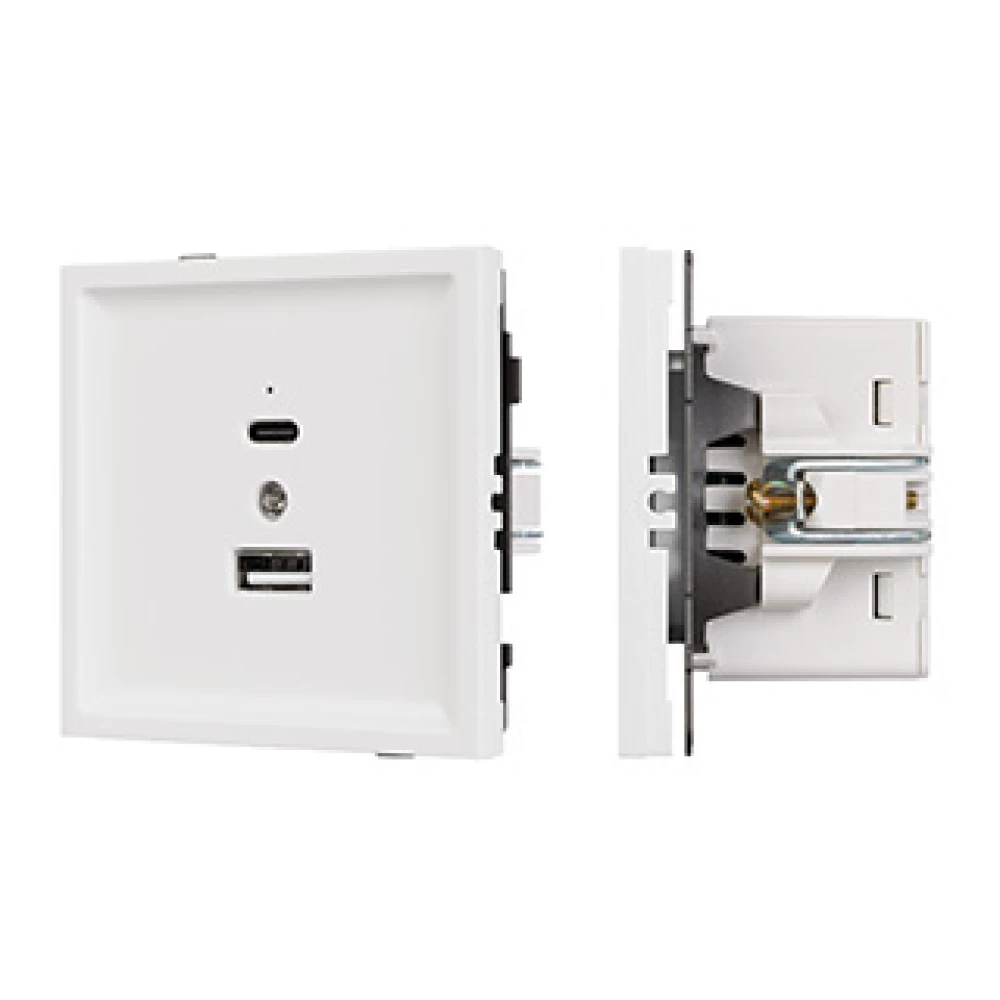 Механизм USB розетки SCT-TENDO-MUAC-PL-WH (5V, 3A, QC3) (Arlight, Белый) 054094 - Viokon.com