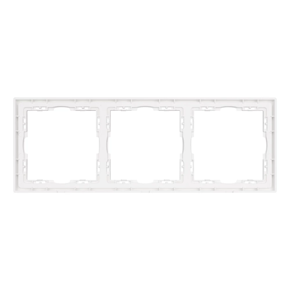 Рамка пластиковая FRM-NOBE-SFPL-3-WH (Arlight, Белый кварц) 054219 - Viokon.com