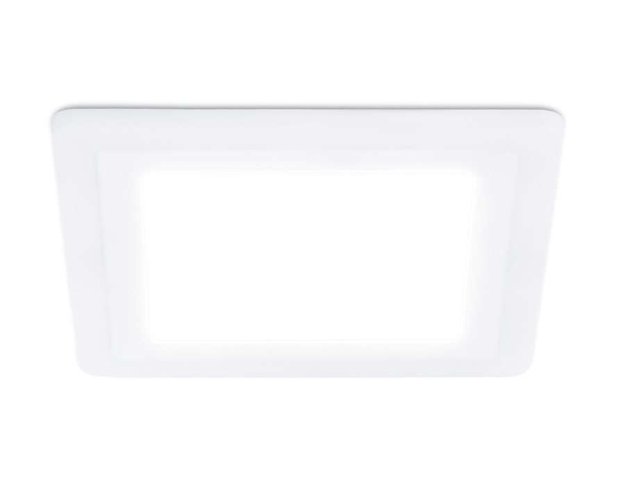 Встраиваемый cветодиодный светильник с подсветкой DCR396 18W+6W 4200K+4200K 220-240V 245*245*20 (A210*210) - Viokon.com