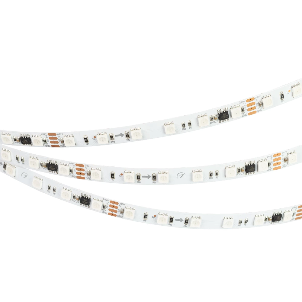 Лента DMX-B60-10mm 24V RGB-PX6 (15 W/m, IP20, 5060, 5m) (Arlight, -) 033448 - Viokon.com