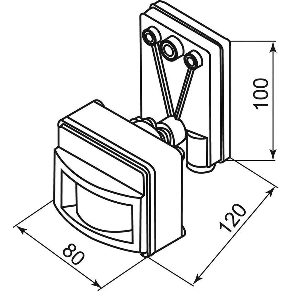 Датчик движения 1200W 12m 120° белый, SEN14/LX01 (22001) - Viokon.com