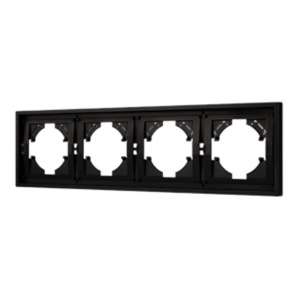 Рамка пластиковая FRM-TENDO-PL-4-BK (Arlight, Черный) 053848 - Viokon.com