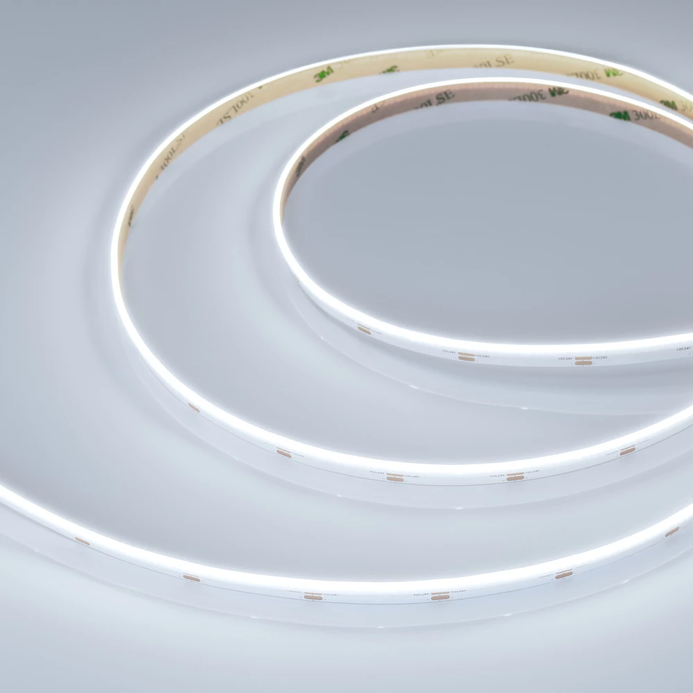 Лента COB-S-X480-8mm 24V White6000 (6 W/m, IP20, 5m) (Arlight, боковое свечение) 046901 - Viokon.com