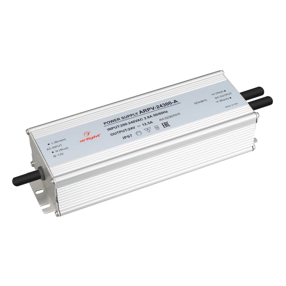 Блок питания ARPV-24300-A (24V, 12.5A, 300W) (Arlight, IP67 Металл, 3 года) 023070(1) - Viokon.com