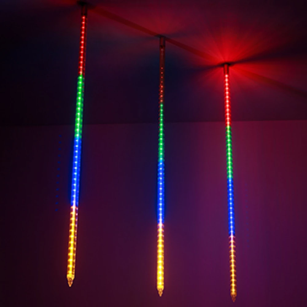 Светодиодная гирлянда ARD-ICEFALL-CLASSIC-D23-1000-CLEAR-96LED-LIVE RGB (230V, 1.5W) (Ardecoled, IP65) 026105 - Viokon.com