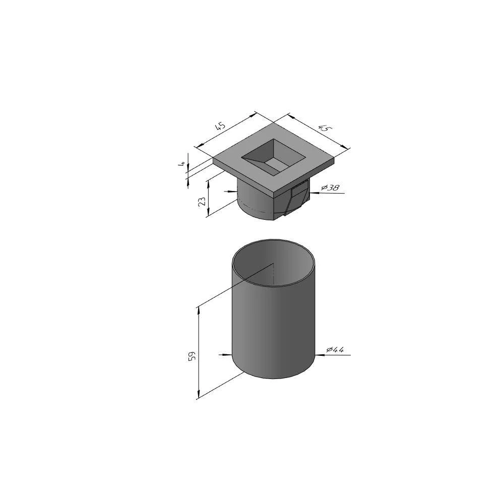 ST-8072 SQ 1W WH 3000K - Viokon.com
