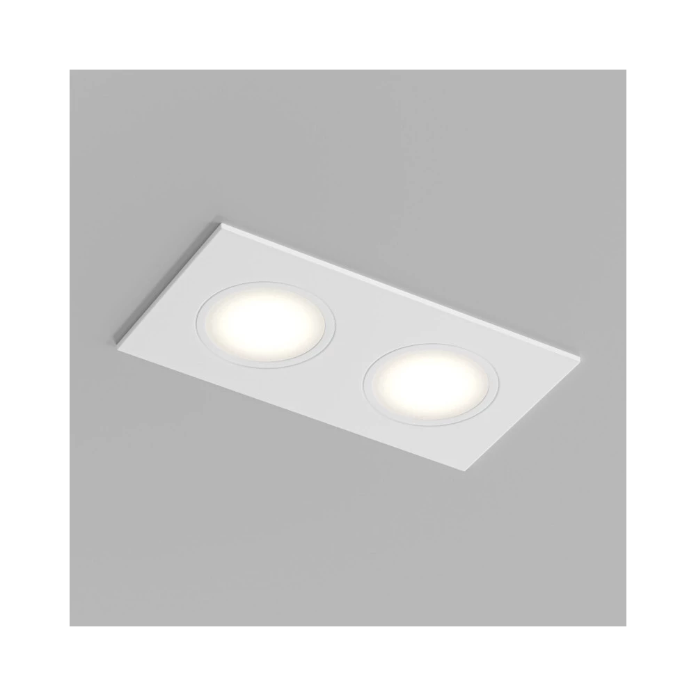 Встраиваемый влагозащищенный светильник PORT 215 Вт макс LED GU53 IP65 корпус из полимера цвет белый - Viokon.com