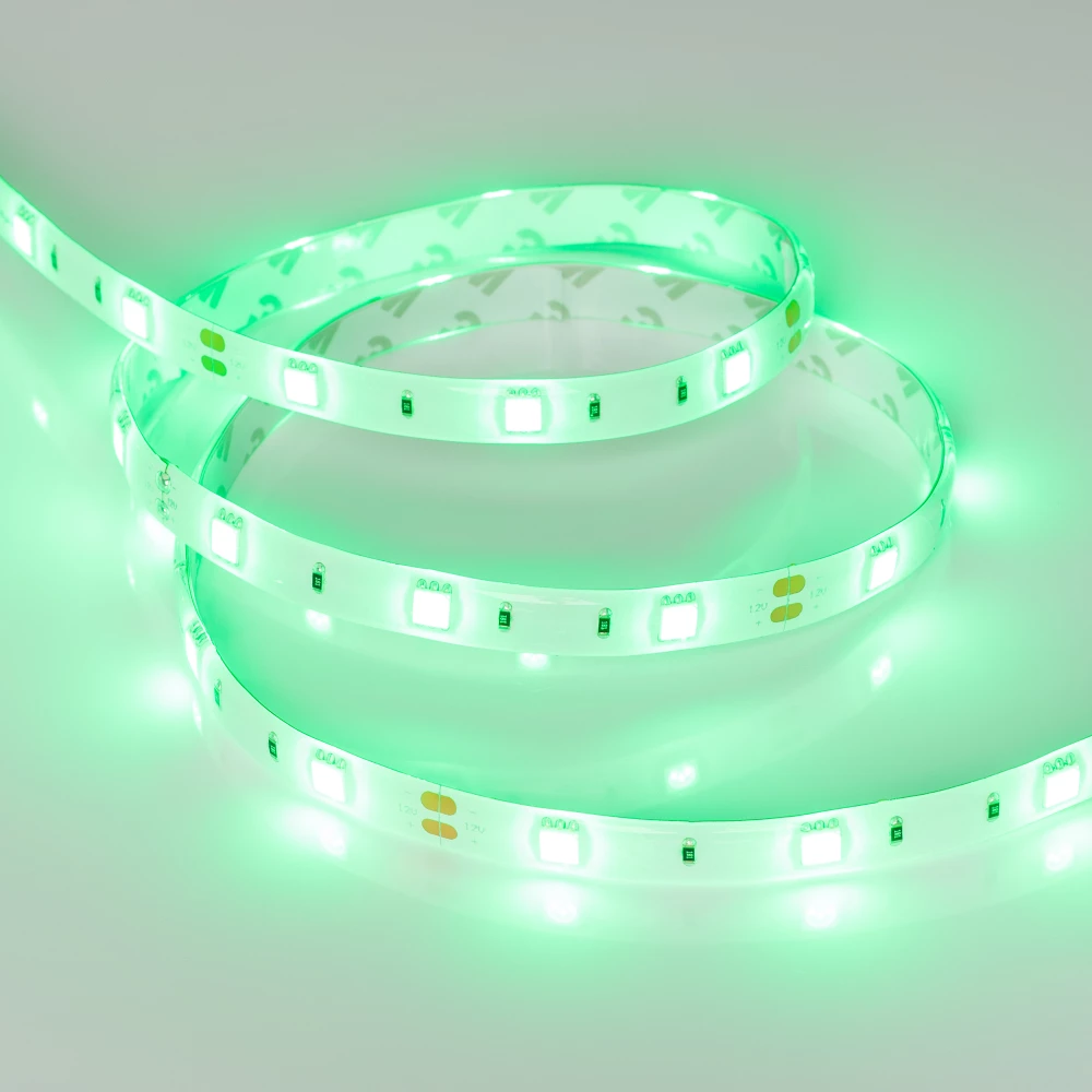 Лента RTW 2-5000SE 12V Green (5060, 150 LED, LUX) (Arlight, 7.2 Вт/м, IP65) 016508 - Viokon.com