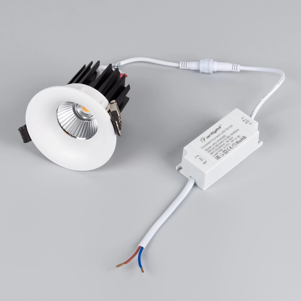 Светильник MS-FOGGY-BUILT-R86-10W Warm3000 (WH, 36 deg, 230V) (Arlight, IP54 Металл, 5 лет) 044610 - Viokon.com