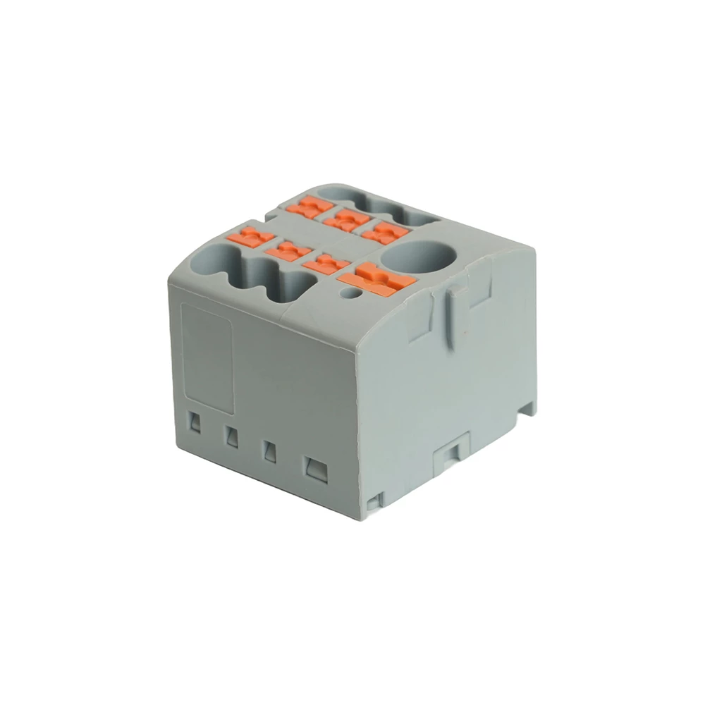LD580 PTFIX 6-06/25 Зажим блочный PT распред. на 6 точ,сеч 2,5 мм2,690V,41А, интегр.1 точка,серый (49747) - Viokon.com