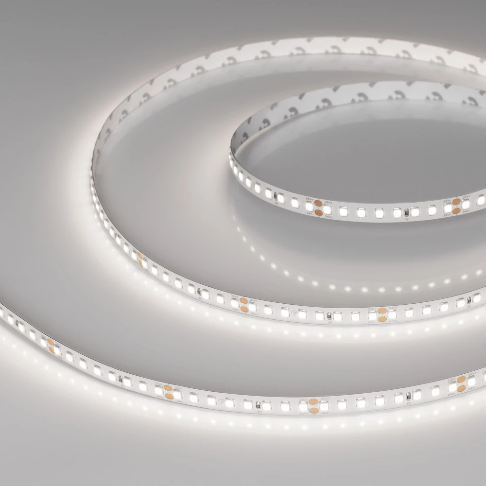 Лента RT-A160-8mm 24V Day5000 (12 W/m, IP20, 2835, 5m) (Arlight, высок.эфф.150 лм/Вт) 024536(2) - Viokon.com