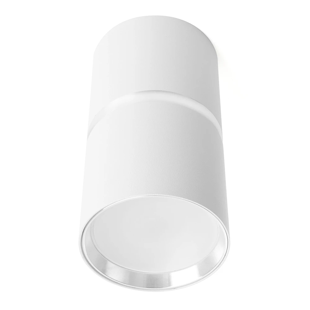 Светильник потолочный Feron ML186 Barrel ZEN MR16 GU10 35W 230V, белый, хром (48640) - Viokon.com