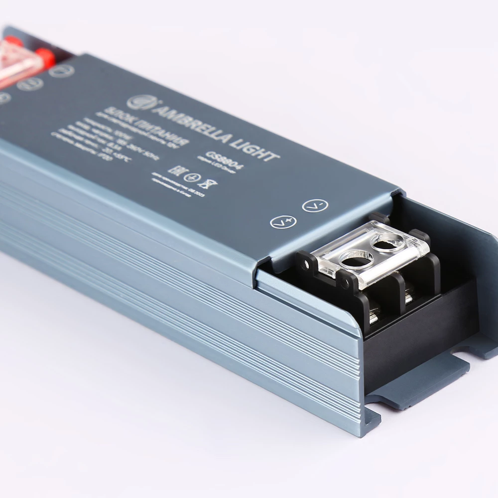 Блок питания для светодиодной ленты 12V 100W 8.3A IP20 185-260V 130*35*22 GS8804 GS8804 блок питания 12V 100W 8.3A IP20 185-260V 130*35*22 - Viokon.com