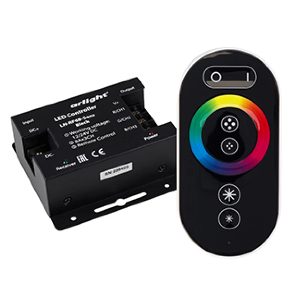 Контроллер LN-RF6B-Sens Black (12-24V, 3x8A) (Arlight, IP20 Металл, 1 год) 023375 - Viokon.com