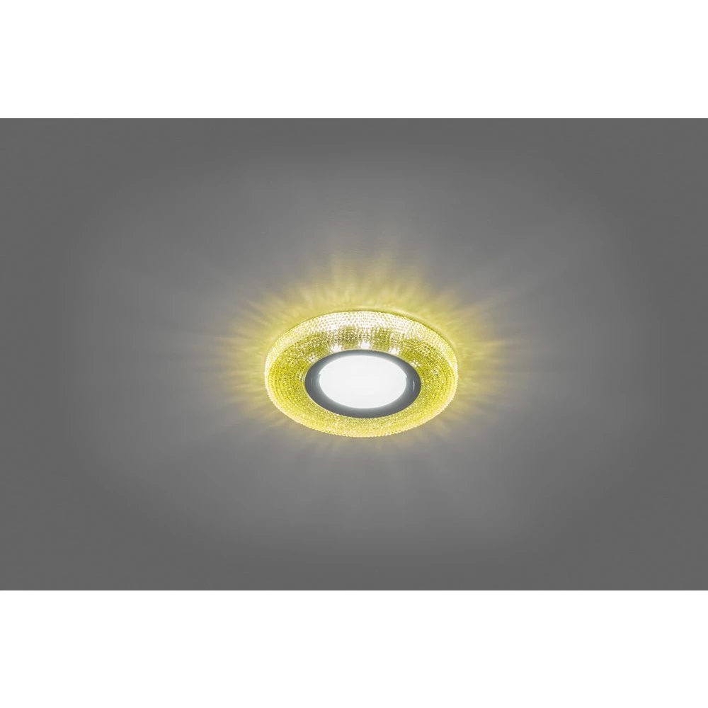Светильник встраиваемый с белой LED подсветкой Feron CD972 потолочный MR16 G5.3 желтый (28601) - Viokon.com