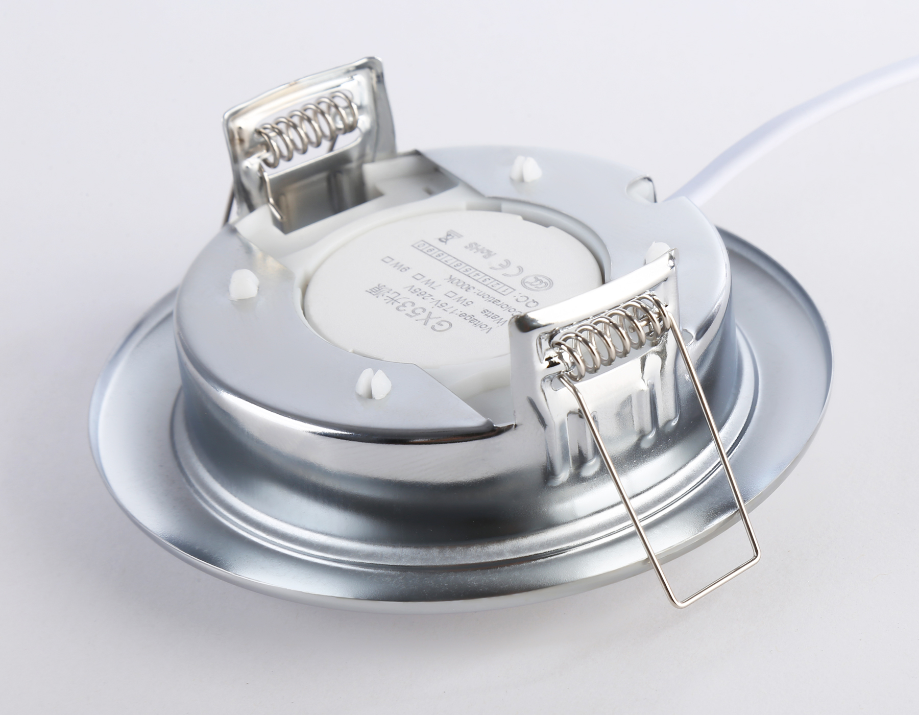 Светильник точечный встраиваемый со сменной лампой GX53 G10102 CH хром GX53 max 12W D106*38 - Viokon.com