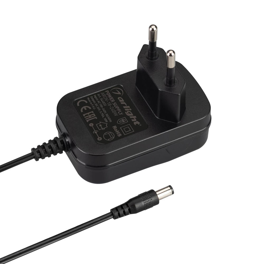 Блок питания ARDV-18-24BW (24V, 0.75A, 18W) (Arlight, Адаптер, 3 года) 044833 - Viokon.com