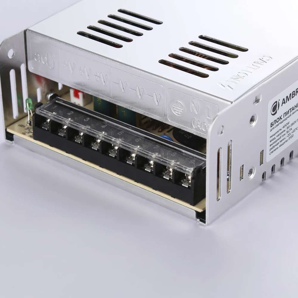 Блок питания для светодиодной ленты 24V 400W 16.7A IP20 90-260V 215*115*50 GS9652 GS9652 блок питания 24V 400W 16.7A IP20 90-260V 215*115*50 - Viokon.com