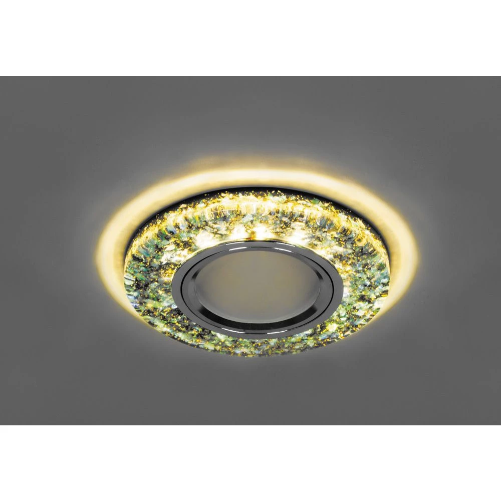 Светильник встраиваемый с белой LED подсветкой Feron 8585-2 потолочный MR16 G5.3 зеленый (28578) - Viokon.com