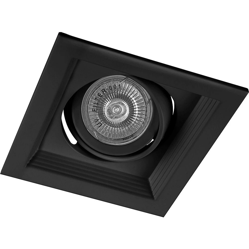 Светильник встраиваемый Feron DLT201 потолочный MR16 G5.3 черный (32441) - Viokon.com