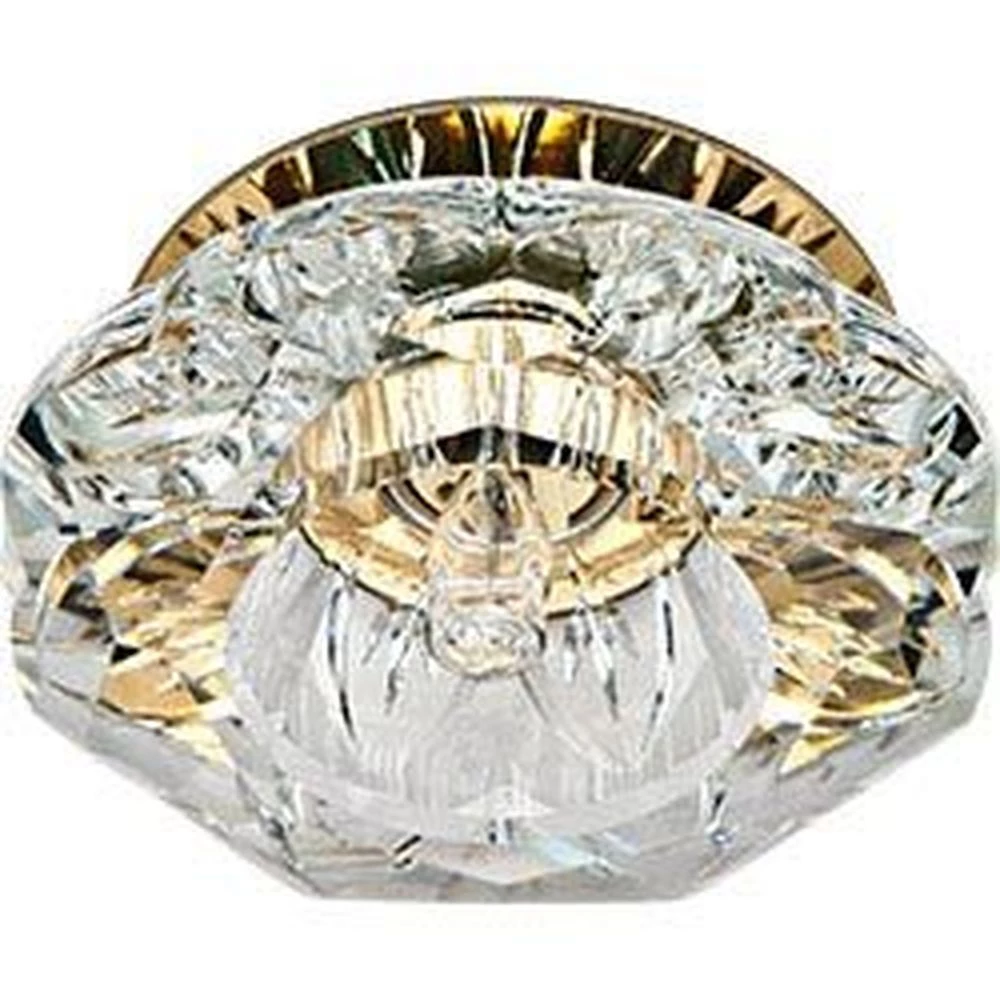 Светильник потолочный, JCD9 35W G9 с прозрачным стеклом, золото, JD90 (18864) - Viokon.com