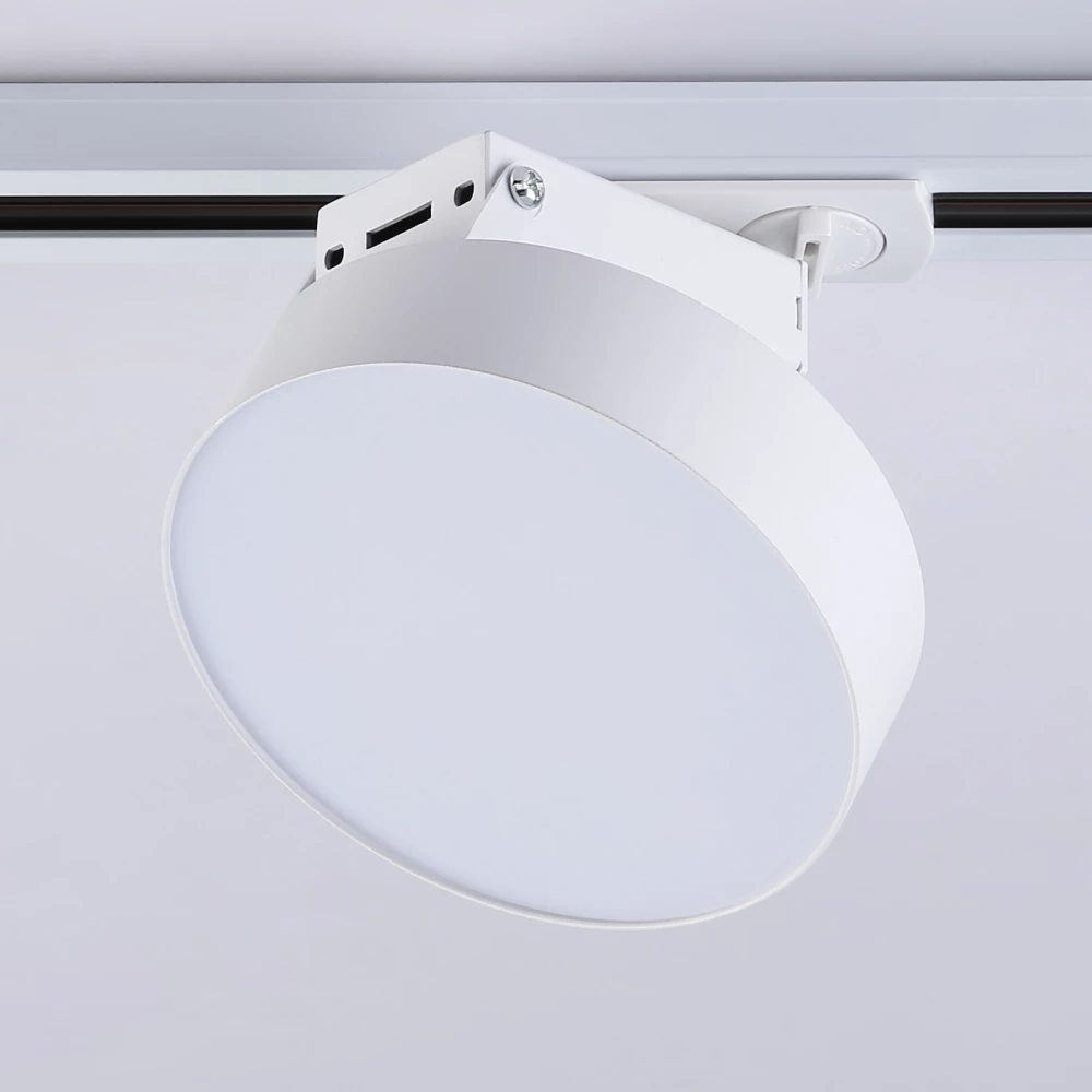 Трековый однофазный светодиодный светильник GL6835 WH белый LED 15W 3000K D115*80 - Viokon.com