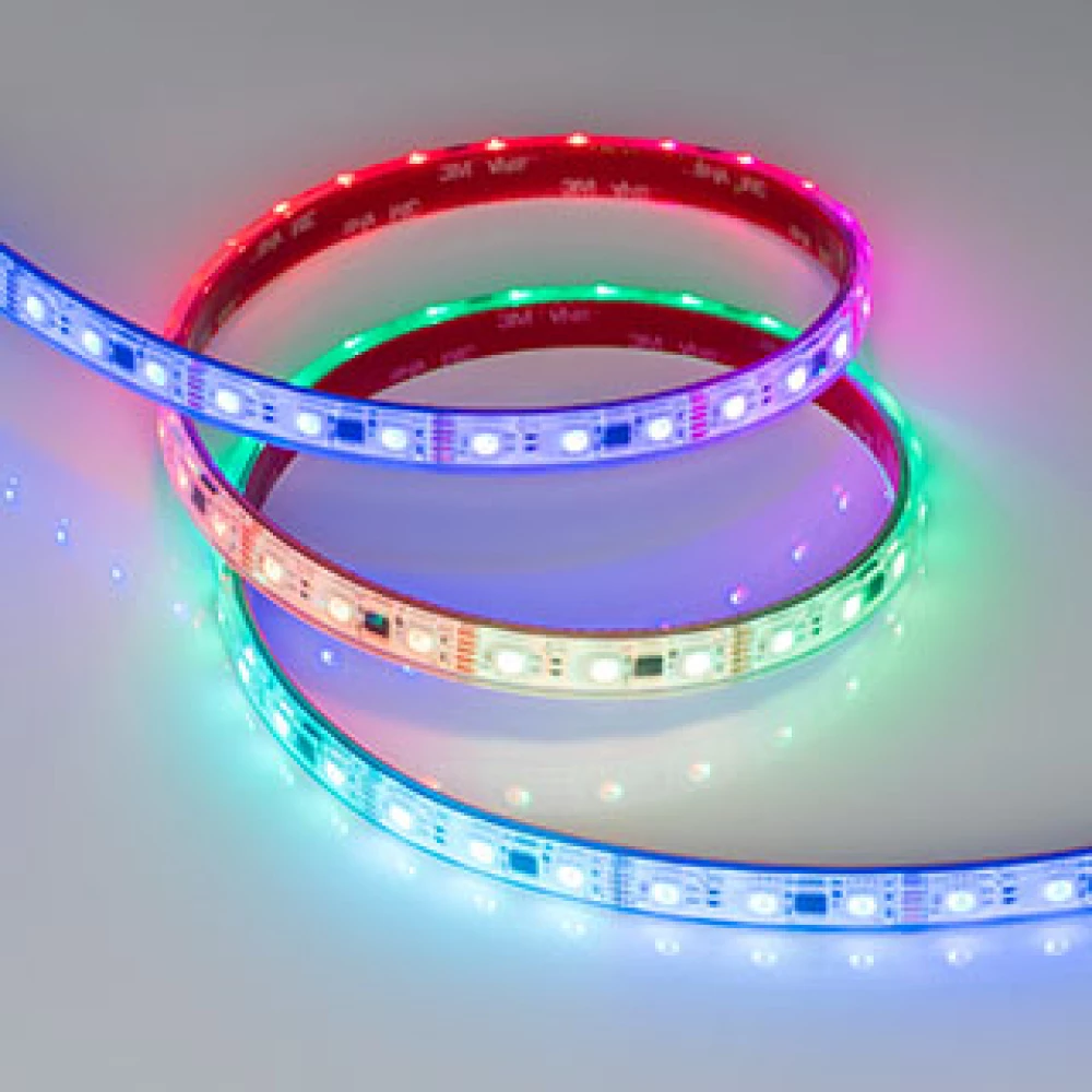 Лента герметичная DMX-PS-B60-12mm 12V RGB-PX3 (14 W/m, IP67, 5060, 5m) (Arlight, -) 039605 - Viokon.com
