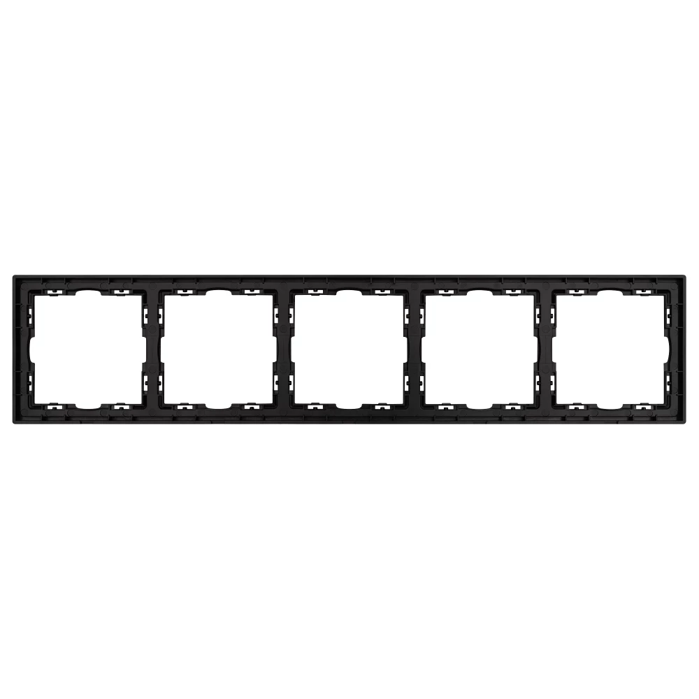 Рамка пластиковая FRM-NOBE-SFPL-5-BK (Arlight, Черный оникс) 054228 - Viokon.com