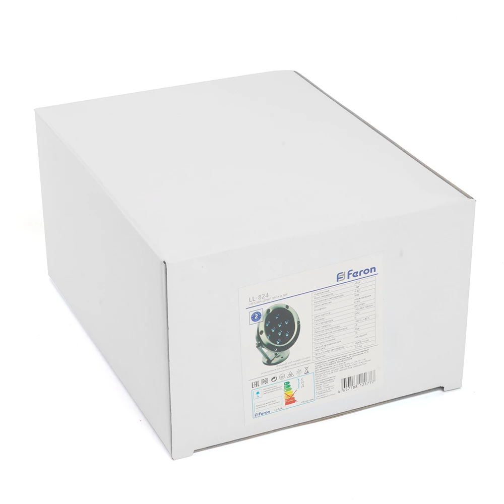 Светодиодный прожектор подводный Feron LL-824, 9W, AC/DC24V, низковольтный, 2700K, металлик, 140*80*160mm, IP68 (48457) - Viokon.com