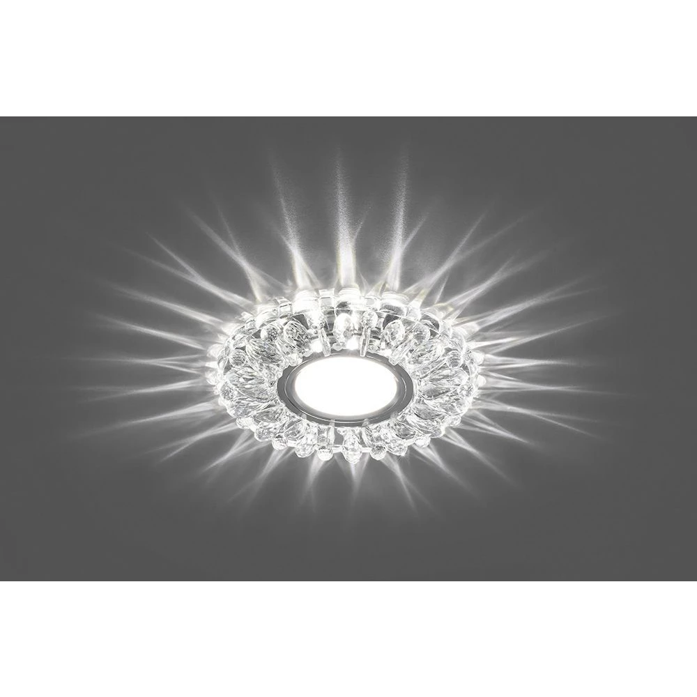 Светильник встраиваемый с белой LED подсветкой Feron CD914 потолочный MR16 G5.3 прозрачный (28985) - Viokon.com