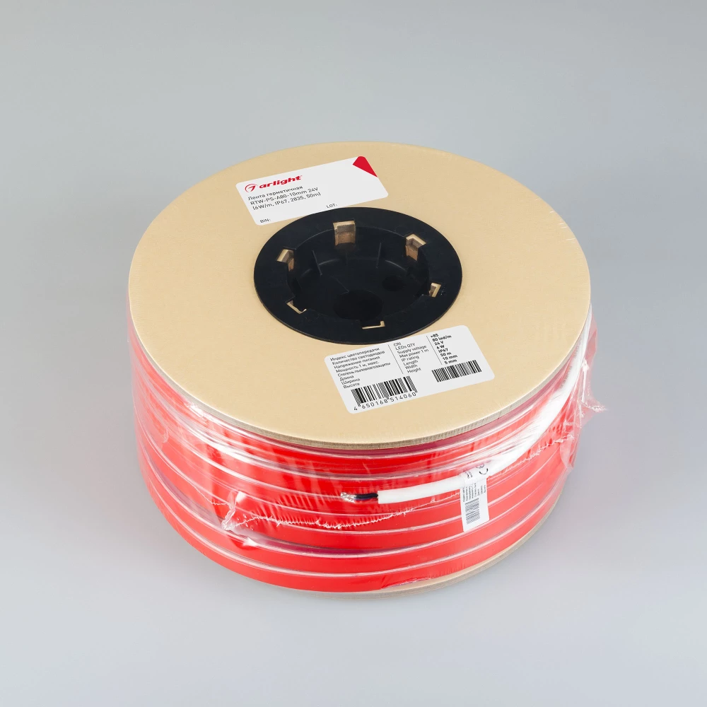 Лента герметичная RTW-PS-A80-10mm 24V Day5000 (6 W/m, IP67, 2835, 50m) (Arlight, -) 024529(2) - Viokon.com