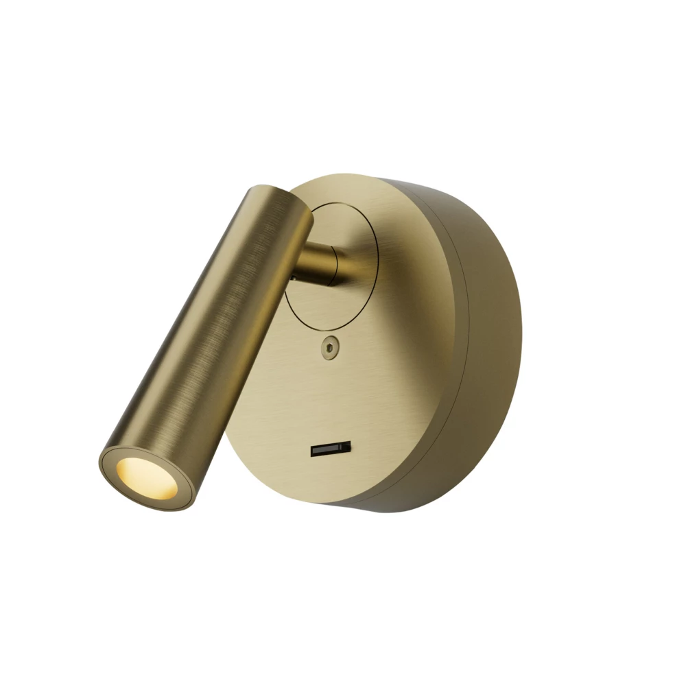 DK5072-SB Бра SHINE WALL со светодиодом D104H68 IP20 3000К 3W RA90 сатинированная латунь алюминий - Viokon.com