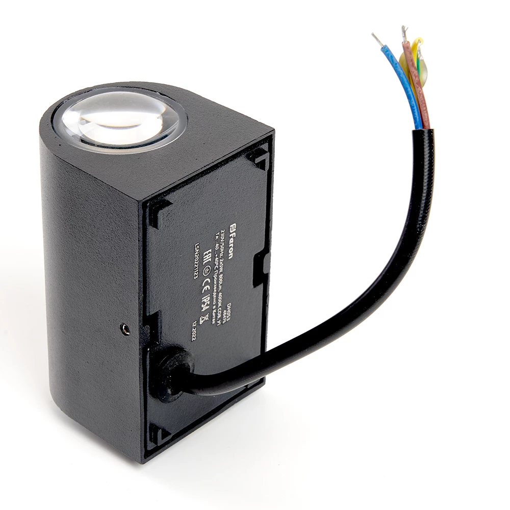 Светильник уличный светодиодный Feron DH053, 2*5W, 800Lm, 4000K, черный (48476) - Viokon.com