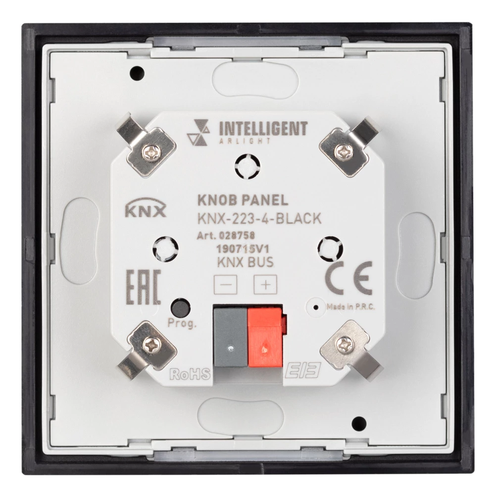 INTELLIGENT ARLIGHT Панель KNX-223-4-BLACK (BUS) (IARL, IP20 Пластик, 3 года) 028758 - Viokon.com