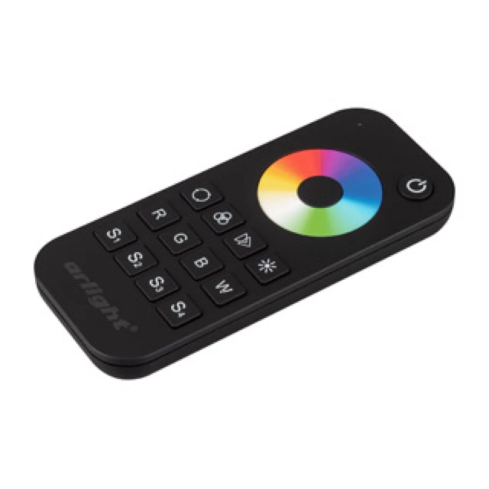 Пульт SMART-R28-RGBW Black (1 зона, 2.4G) (Arlight, IP20 Пластик, 5 лет) 023479 - Viokon.com