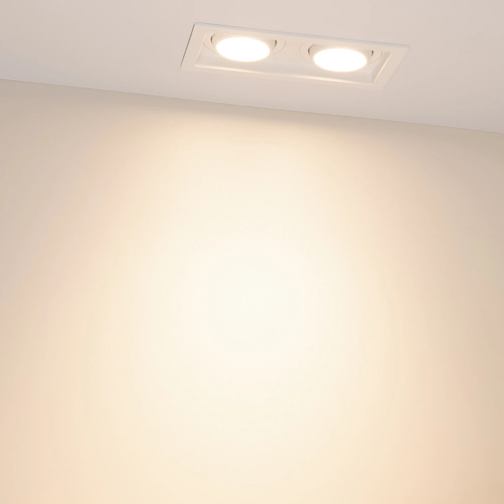 Светильник MS-VORTEX-BUILT-S170x90-2x12W Warm3000 (WH-WH, 40 deg, 230V) (Arlight, IP20 Металл, 5 лет) 057761 - Viokon.com