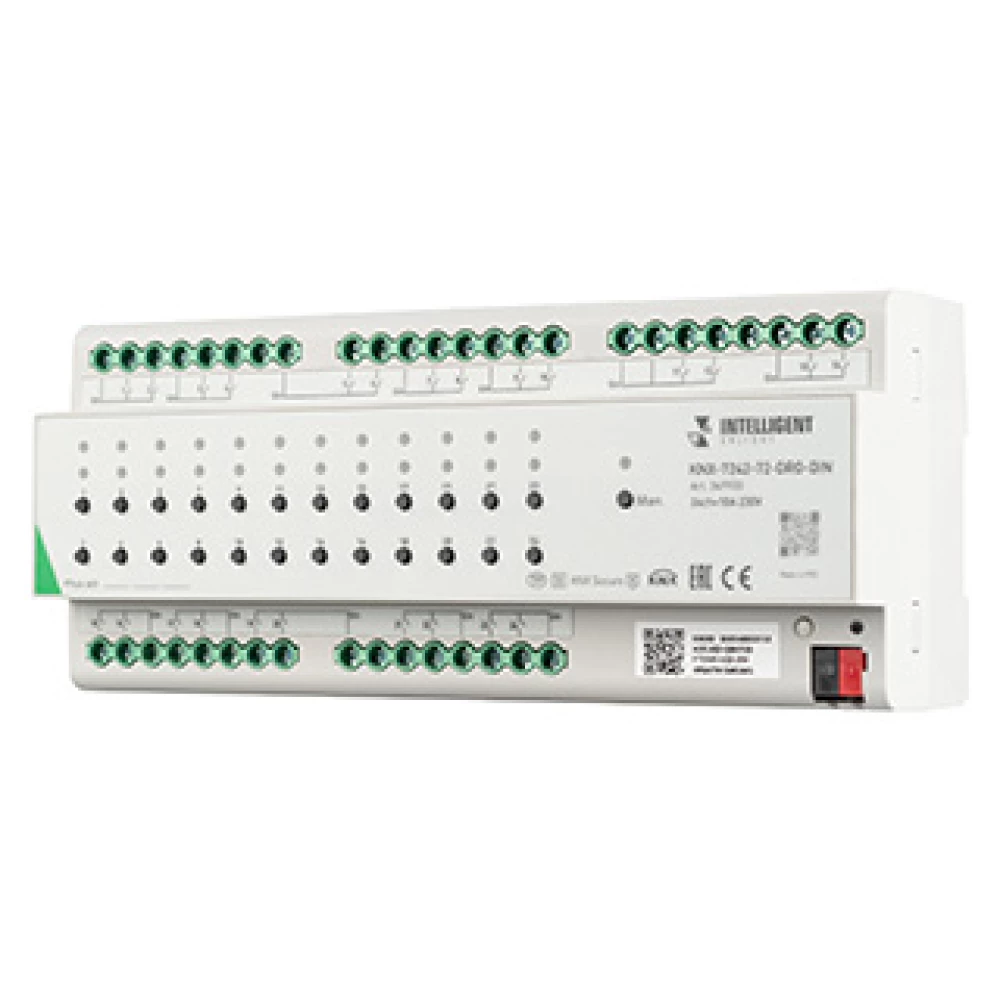 INTELLIGENT ARLIGHT Релейный модуль KNX-7242-72-DRO-DIN Grey (BUS, 24x10A) (IARL, IP20 Пластик, 2 года) 049900 - Viokon.com