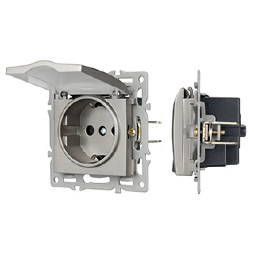 Механизм розетки влагозащищённый SCT-MCP-PL-GR (250V, 16A) (Arlight, -) 043747 - Viokon.com