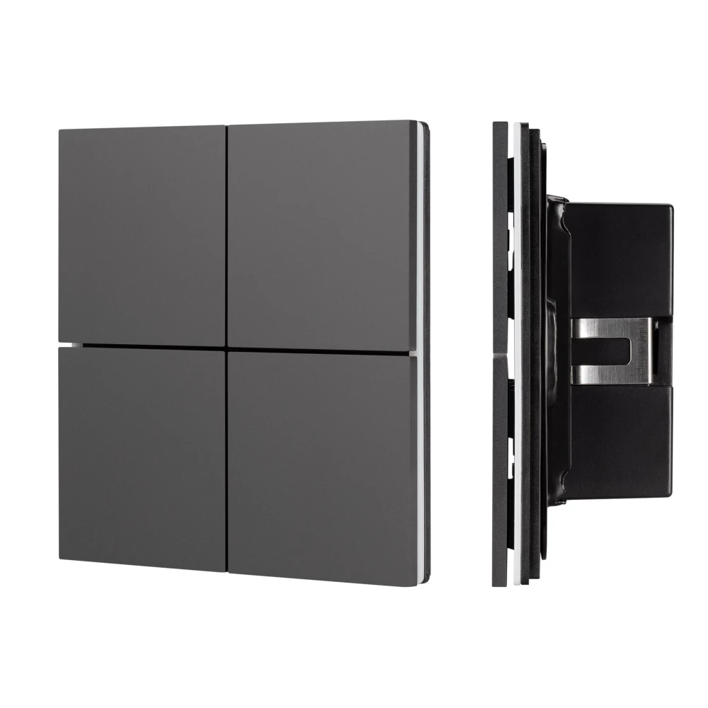 INTELLIGENT ARLIGHT Кнопочная панель KNX-304-23-IN Black (BUS, Frameless) (IARL, IP20 Металл, 2 года) 039663 - Viokon.com