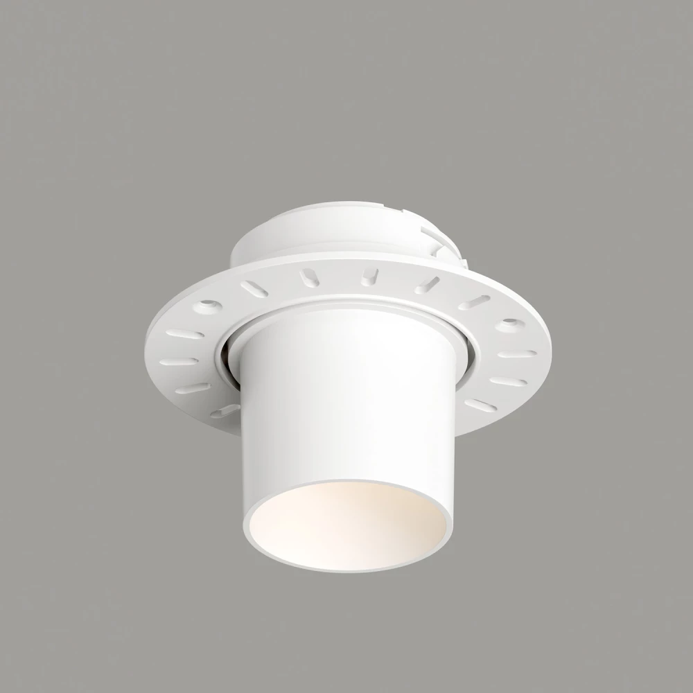 DK3057-WH Встраиваемый светильник под шпатлевку IP20 до 15 Вт LED GU53 белый пластик - Viokon.com