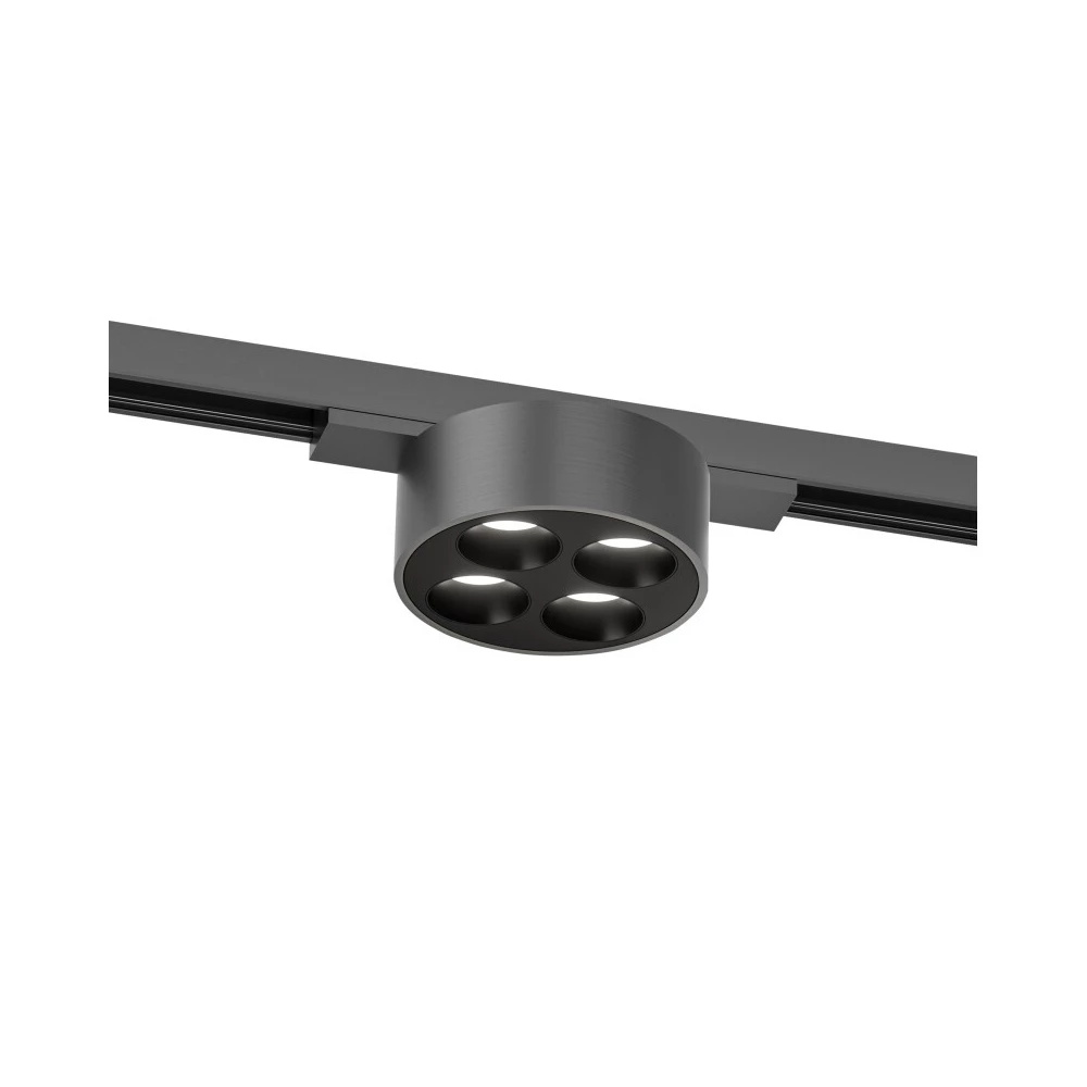DK5772-DN Светильник для трека SHINE GRILL со светодиодом D74H28 48V DC 6W RA90 3000K IP20 темный никель алюминий - Viokon.com